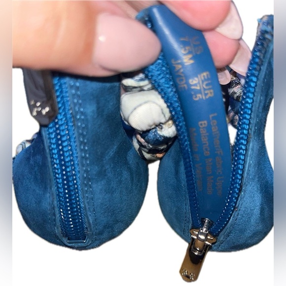 Sam Edelman Woman's Blue Jayde Kitten Heel Sandals 7.5M - Picture 7 of 13